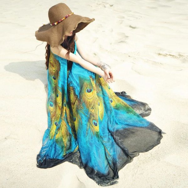 Women's Chiffon 2-9XL Fashion Designer Bohemian Long Dresses (Plus Size) - Image 3