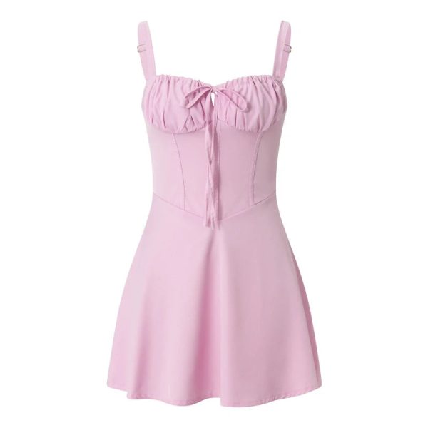 Women's Corset Fashion Designer Spaghetti Mini Dresses (Short) - Image 2