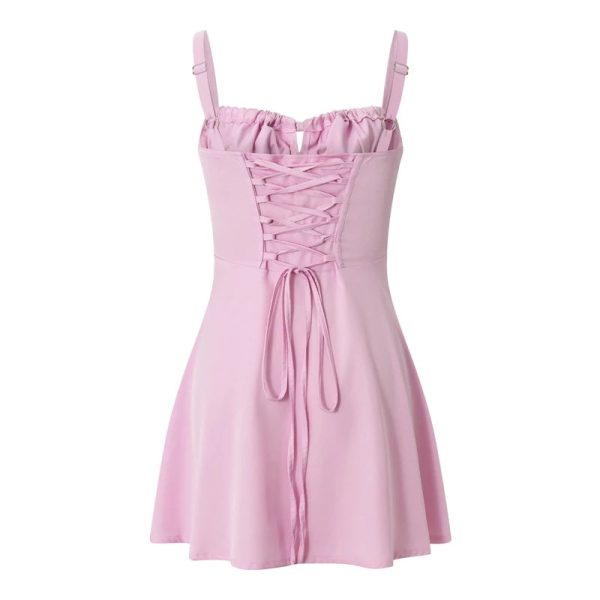 Women's Corset Fashion Designer Spaghetti Mini Dresses (Short) - Image 8