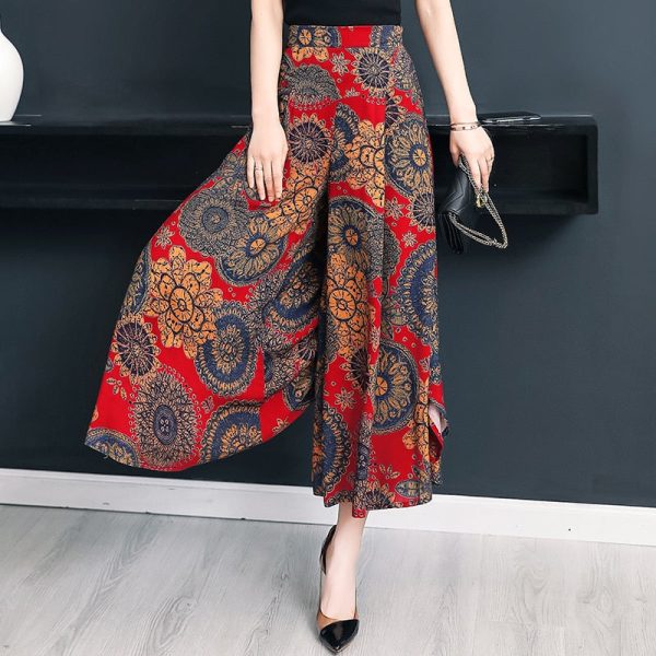 Women's Fashion 5XL Designer Wide Leg Printed Loose (Plus Size) - Image 21