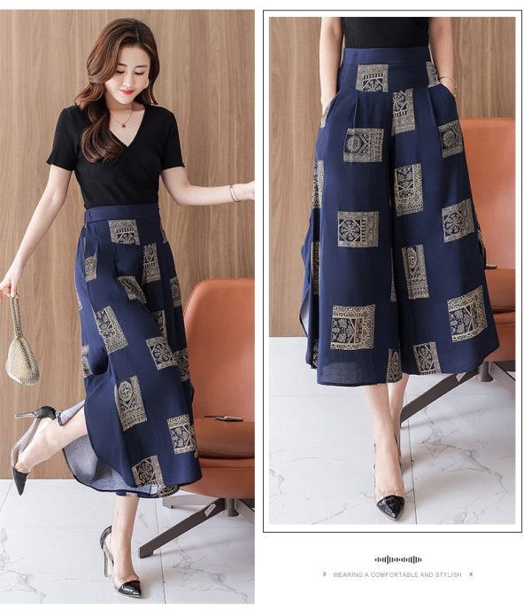 Women's Fashion 5XL Designer Wide Leg Printed Loose (Plus Size) - Image 30