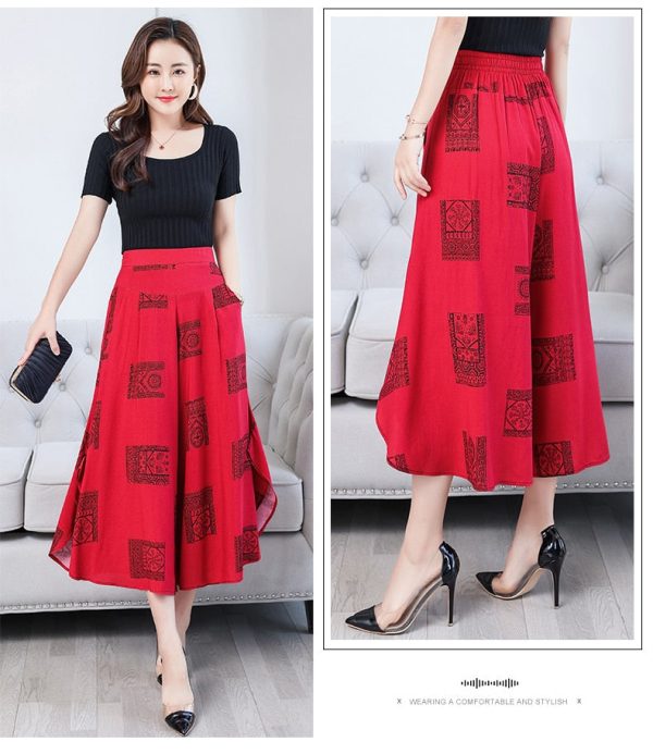 Women's Fashion 5XL Designer Wide Leg Printed Loose (Plus Size) - Image 31