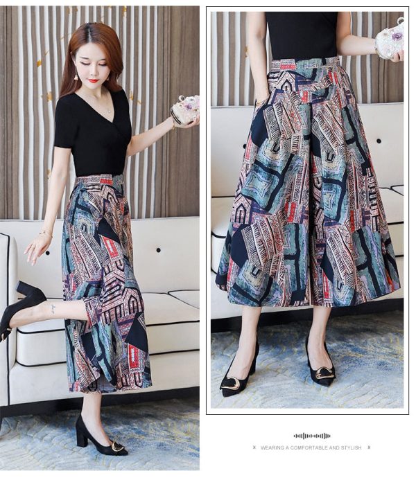 Women's Fashion 5XL Designer Wide Leg Printed Loose (Plus Size) - Image 46