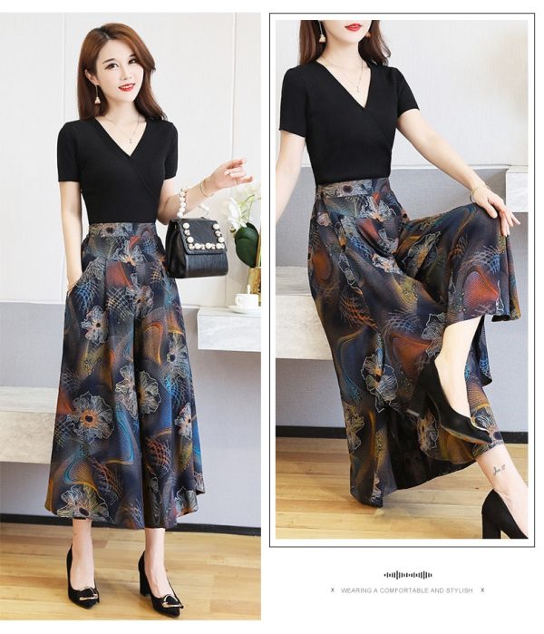 Women's Fashion 5XL Designer Wide Leg Printed Loose (Plus Size) - Image 47