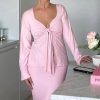 Women's Grunge Bow Tied Fashion Designer Long-Sleeve Tops - Image 2
