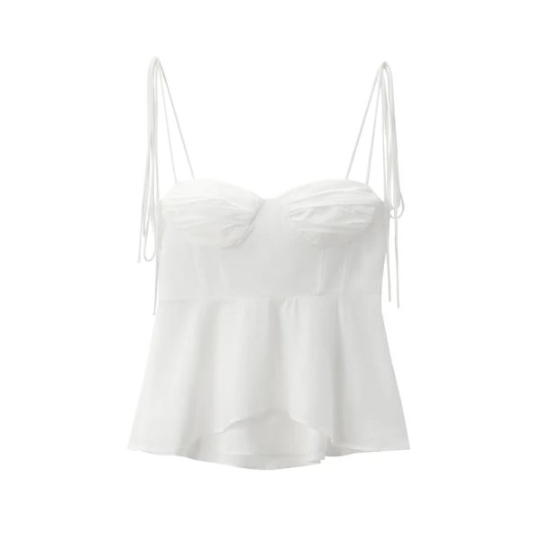Women's Heart Corset Fashion Designer Spaghetti Straps Singlets - Image 8